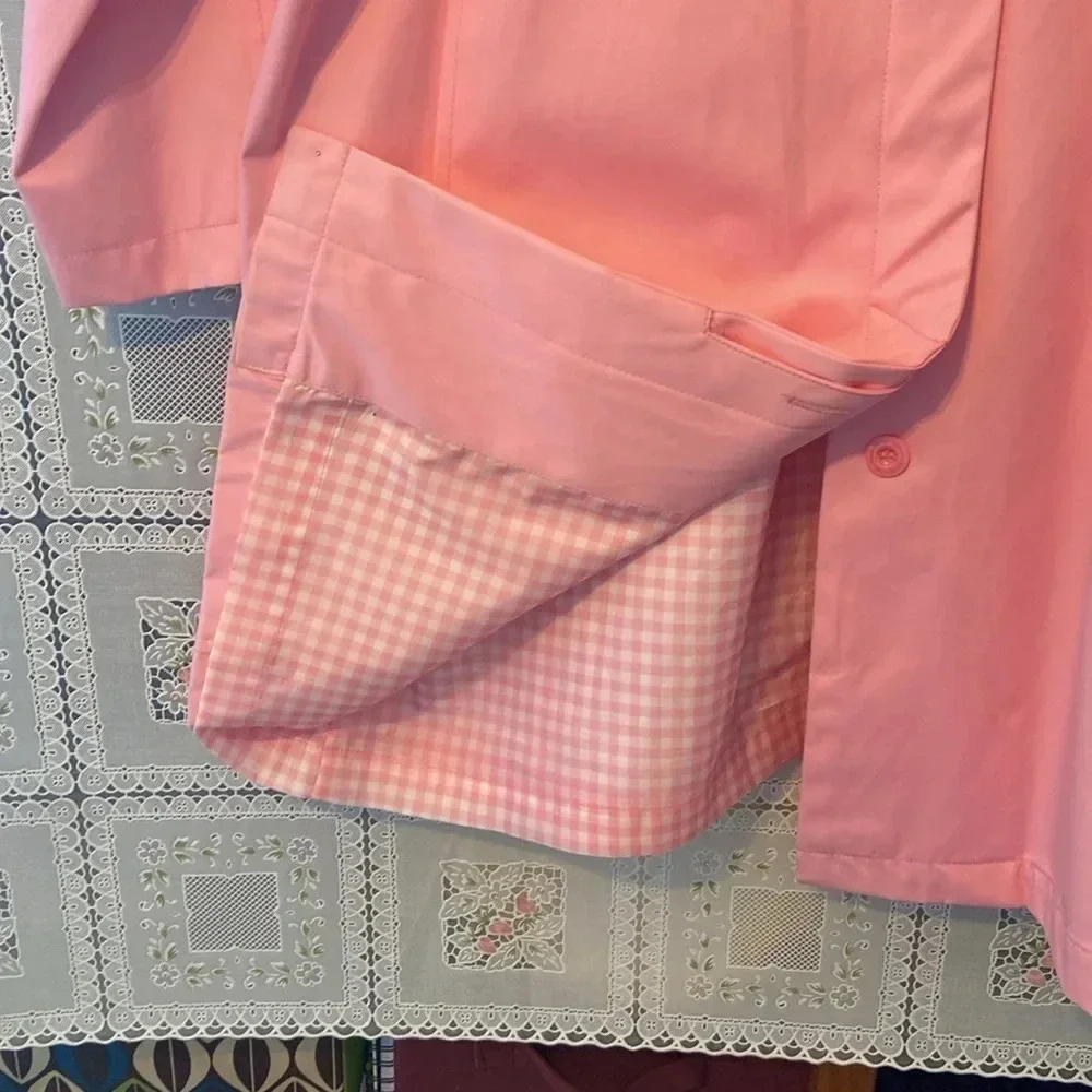 Worthington Women’s Pink Raincoat, LARGE - Picture 2 of 5